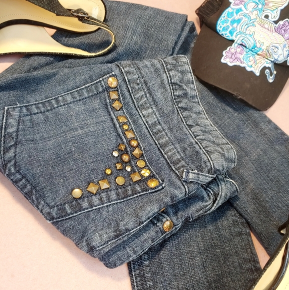 NWOT Free People Embellished Skinny Jeans - Picture 2 of 8